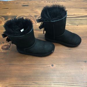 Ugg Black Toddler Boot  - BAILEY BOW II BOOT